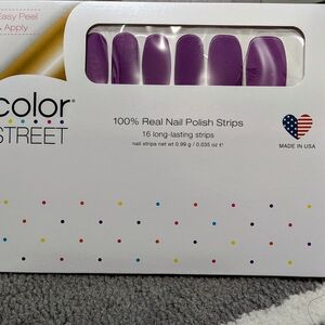 Color Street Vibrant Purple Nail Strips - Napa Grappa